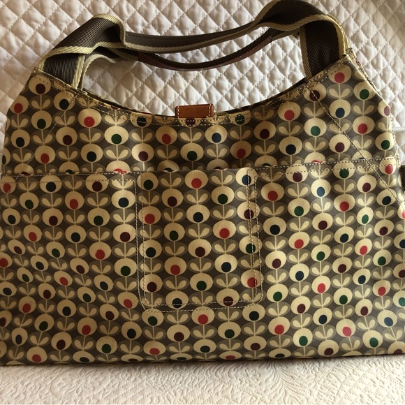 Orla Kiely Bags Orla Kiley Coated Canvas Large Shoulder Bag Poshmark